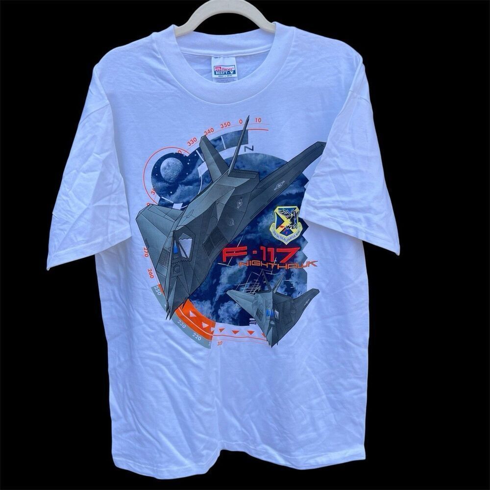 Vintage F-117 Nighthawk Graphic Men’s T-shirt Size XXL NEW Without Tags